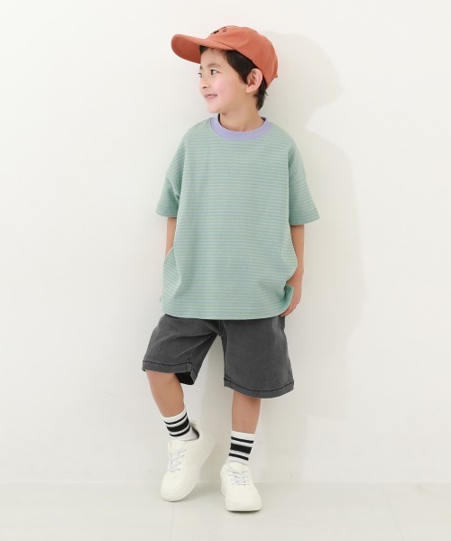 devirock(デビロック)の「綿100% お洗濯してもよれにくい ビッグシルエット ボーダー 半袖Tシャツ(Tシャツ/カットソー・キッズ・その他6/その他4/その他1/その他2/その他3/その他5/その他8/その他10/その他13/その他7/その他9/その他12/その他11/その他14・80cm/90cm/100cm/110cm/120cm/130cm/140cm/150cm/160cm)」の17枚目の写真