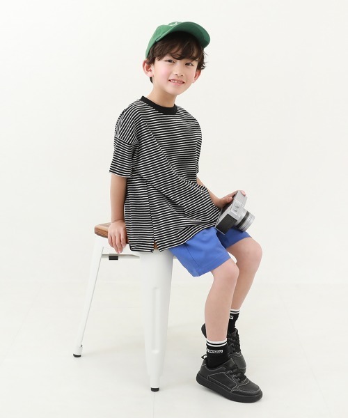 devirock(デビロック)の「綿100% お洗濯してもよれにくい ビッグシルエット ボーダー 半袖Tシャツ(Tシャツ/カットソー・キッズ・その他6/その他4/その他1/その他2/その他3/その他5/その他8/その他10/その他13/その他7/その他9/その他12/その他11/その他14・80cm/90cm/100cm/110cm/120cm/130cm/140cm/150cm/160cm)」の19枚目の写真