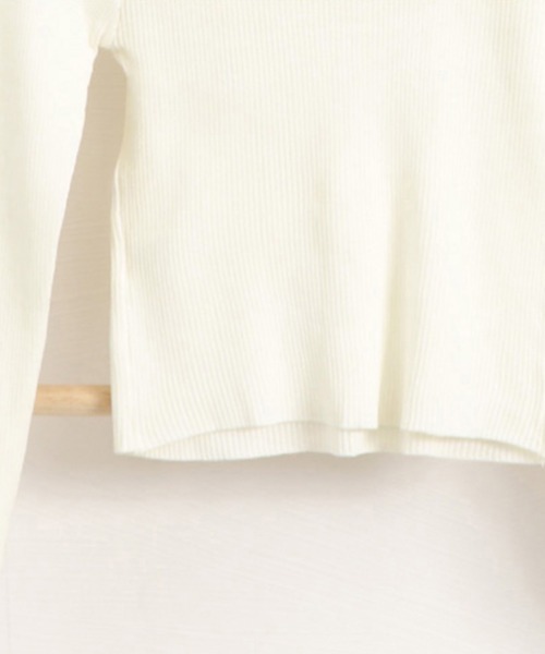 Miniministore(ミニミニストア)の「リブ ニットトップス プチハイネック秋冬(ニット/セーター・レディース・オリーブ/ライトブラウン/ブラック/オフホワイト/ピンク/ベージュ・フリー)」の20枚目の写真
