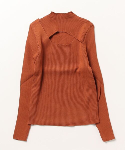 Miniministore(ミニミニストア)の「リブ ニットトップス プチハイネック秋冬(ニット/セーター・レディース・オリーブ/ライトブラウン/ブラック/オフホワイト/ピンク/ベージュ・フリー)」の22枚目の写真
