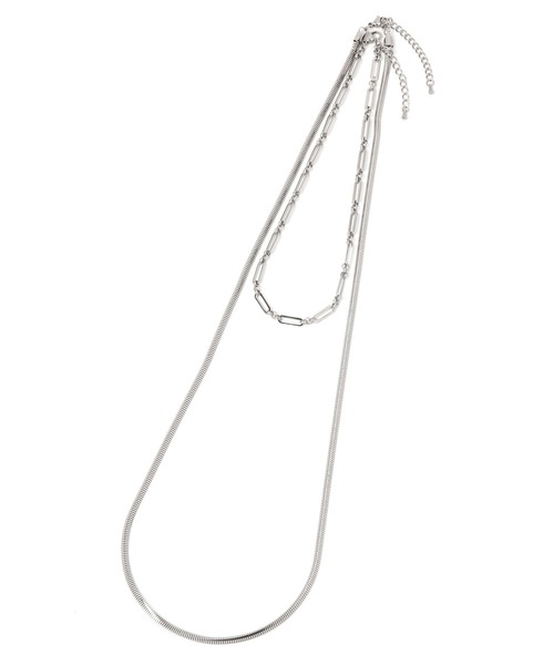 LEPSIM（レプシィム）の「ステンレス２連ネックレス　993888（ネックレス・レディース・シルバー/シルバー系その他/シルバー系その他2・ONE SIZE）」の4枚目の写真