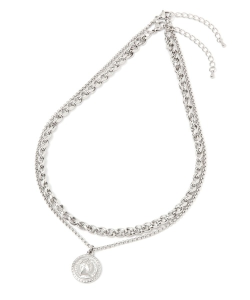 LEPSIM（レプシィム）の「ステンレス２連ネックレス　993888（ネックレス・レディース・シルバー/シルバー系その他/シルバー系その他2・ONE SIZE）」の5枚目の写真