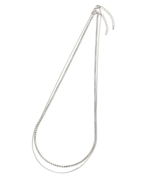 LEPSIM（レプシィム）の「ステンレス２連ネックレス　993888（ネックレス・レディース・シルバー/シルバー系その他/シルバー系その他2・ONE SIZE）」の6枚目の写真