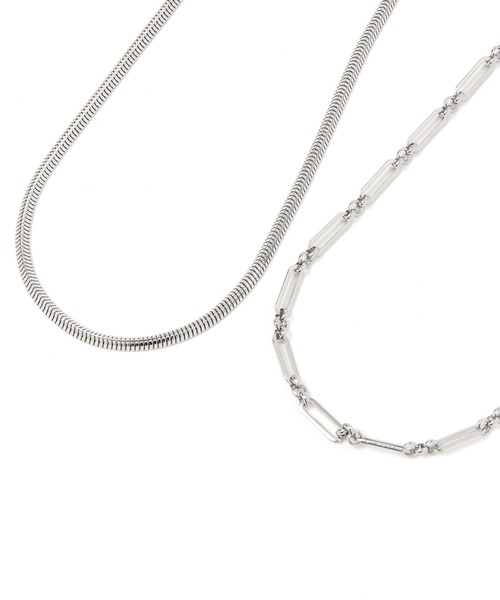 LEPSIM（レプシィム）の「ステンレス２連ネックレス　993888（ネックレス・レディース・シルバー/シルバー系その他/シルバー系その他2・ONE SIZE）」の7枚目の写真