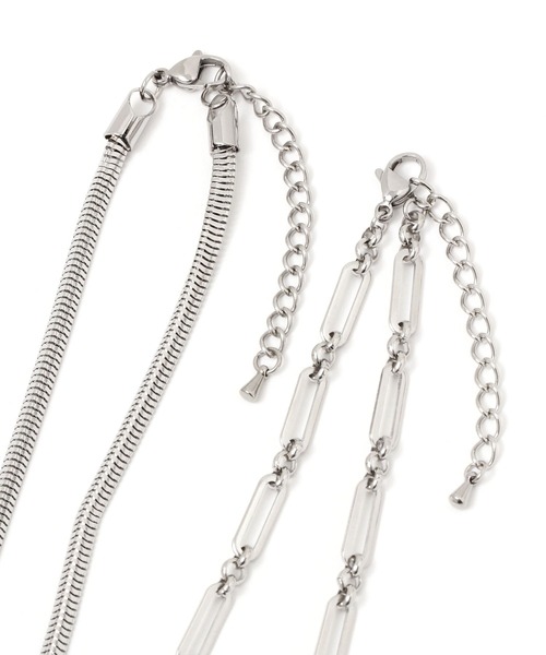 LEPSIM（レプシィム）の「ステンレス２連ネックレス　993888（ネックレス・レディース・シルバー/シルバー系その他/シルバー系その他2・ONE SIZE）」の8枚目の写真