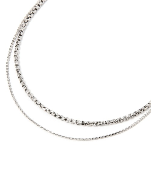 LEPSIM（レプシィム）の「ステンレス２連ネックレス　993888（ネックレス・レディース・シルバー/シルバー系その他/シルバー系その他2・ONE SIZE）」の10枚目の写真