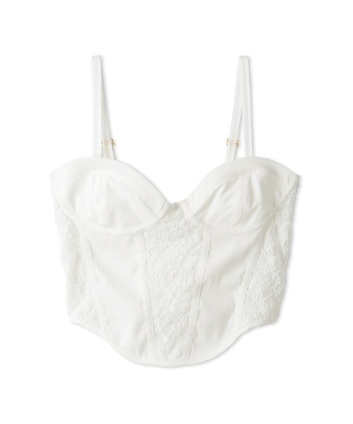 LILY BROWN（リリーブラウン）の「コルセットキャミビスチェ（キャミソール・レディース・ブラック/ベージュ/ホワイト・FREE）」の5枚目の写真