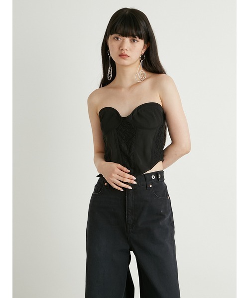 LILY BROWN（リリーブラウン）の「コルセットキャミビスチェ（キャミソール・レディース・ブラック/ベージュ/ホワイト・FREE）」の13枚目の写真