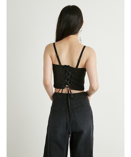 LILY BROWN（リリーブラウン）の「コルセットキャミビスチェ（キャミソール・レディース・ブラック/ベージュ/ホワイト・FREE）」の14枚目の写真