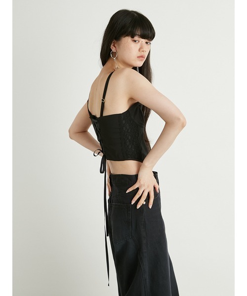 LILY BROWN（リリーブラウン）の「コルセットキャミビスチェ（キャミソール・レディース・ブラック/ベージュ/ホワイト・FREE）」の15枚目の写真