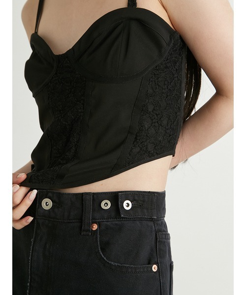 LILY BROWN（リリーブラウン）の「コルセットキャミビスチェ（キャミソール・レディース・ブラック/ベージュ/ホワイト・FREE）」の17枚目の写真