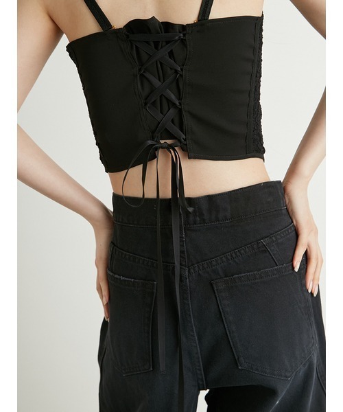 LILY BROWN（リリーブラウン）の「コルセットキャミビスチェ（キャミソール・レディース・ブラック/ベージュ/ホワイト・FREE）」の19枚目の写真