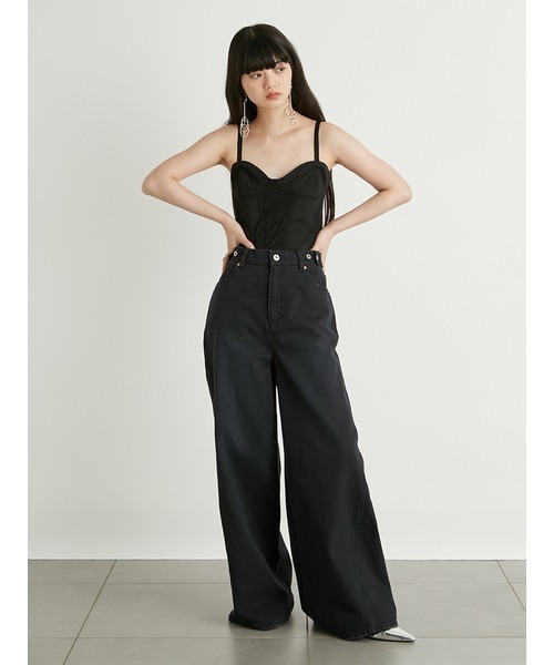 LILY BROWN（リリーブラウン）の「コルセットキャミビスチェ（キャミソール・レディース・ブラック/ベージュ/ホワイト・FREE）」の20枚目の写真