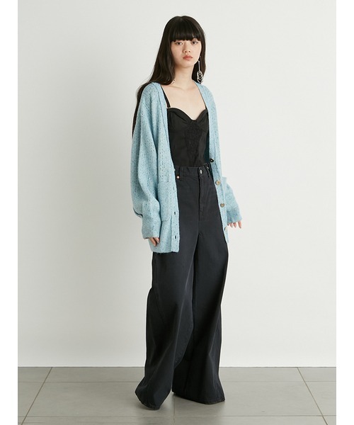 LILY BROWN（リリーブラウン）の「コルセットキャミビスチェ（キャミソール・レディース・ブラック/ベージュ/ホワイト・FREE）」の4枚目の写真