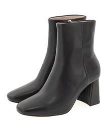 RANDA | レザースクエアトゥショートブーツ(ブーツ)