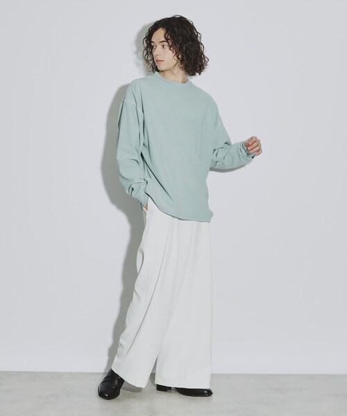 tk.TAKEO KIKUCHI(ティーケータケオキクチ)の「◆ブランケットステッチカットソー(Tシャツ/カットソー・メンズ・オフホワイト/ブラック/ダークグリーン・03/02/04)」の21枚目の写真