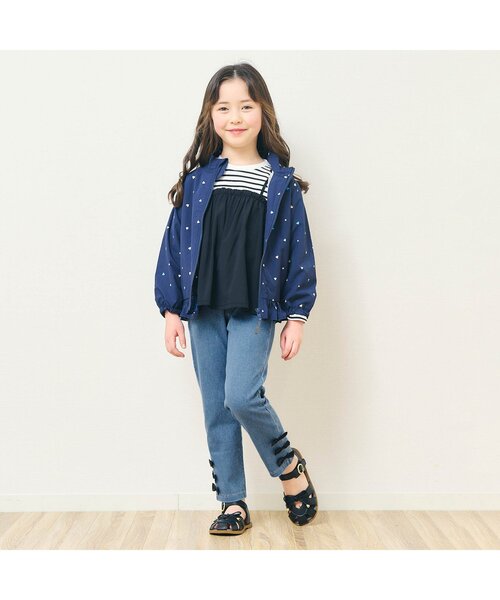 apres les cours（アプレレクール）の「【WEB限定】サイドリボン/7days Style pants（その他パンツ・キッズ・インディゴブルー/ブラック・140/130/120/110/100/90/80）」の16枚目の写真