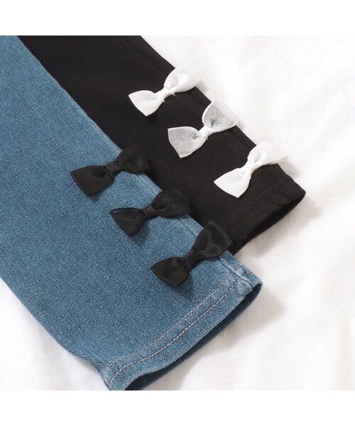 apres les cours（アプレレクール）の「【WEB限定】サイドリボン/7days Style pants（その他パンツ・キッズ・インディゴブルー/ブラック・140/130/120/110/100/90/80）」の19枚目の写真