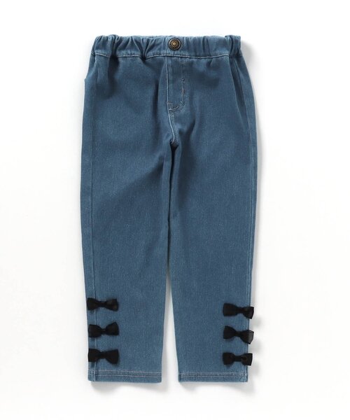 apres les cours（アプレレクール）の「【WEB限定】サイドリボン/7days Style pants（その他パンツ・キッズ・インディゴブルー/ブラック・140/130/120/110/100/90/80）」の6枚目の写真