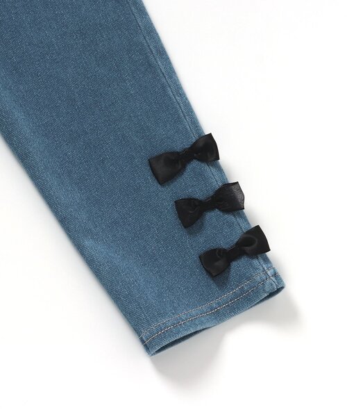 apres les cours（アプレレクール）の「【WEB限定】サイドリボン/7days Style pants（その他パンツ・キッズ・インディゴブルー/ブラック・140/130/120/110/100/90/80）」の13枚目の写真