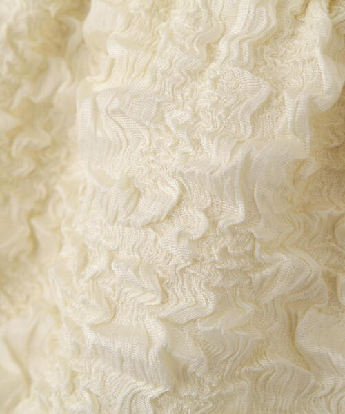 FREE'S MART(フリーズマート)の「◆ぽこぽこジャガードキャミソールビスチェ(シャツ/ブラウス・レディース・ブラック/ベージュ/ホワイト・FREE)」の5枚目の写真