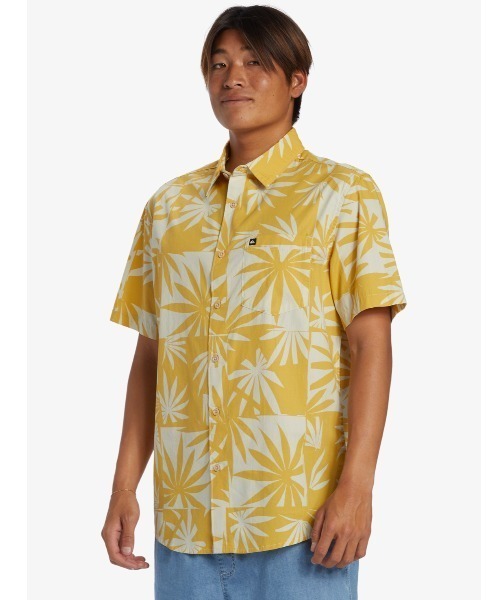 Quiksilver（クイックシルバー）の「APERO ORGANIC CLASSI/クイックシルバー半袖総柄シャツ（シャツ/ブラウス・メンズ・オレンジ/ブラウン/ブルー/ブルー系その他/ブルー系その他2/イエロー・MEDIUM/X-LARGE/LARGE/SMALL）」の14枚目の写真