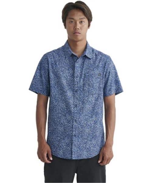 Quiksilver（クイックシルバー）の「APERO ORGANIC CLASSI/クイックシルバー半袖総柄シャツ（シャツ/ブラウス・メンズ・オレンジ/ブラウン/ブルー/ブルー系その他/ブルー系その他2/イエロー・MEDIUM/X-LARGE/LARGE/SMALL）」の21枚目の写真