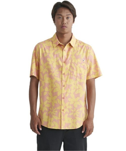 Quiksilver（クイックシルバー）の「APERO ORGANIC CLASSI/クイックシルバー半袖総柄シャツ（シャツ/ブラウス・メンズ・オレンジ/ブラウン/ブルー/ブルー系その他/ブルー系その他2/イエロー・MEDIUM/X-LARGE/LARGE/SMALL）」の11枚目の写真