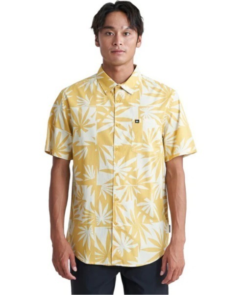 Quiksilver（クイックシルバー）の「APERO ORGANIC CLASSI/クイックシルバー半袖総柄シャツ（シャツ/ブラウス・メンズ・オレンジ/ブラウン/ブルー/ブルー系その他/ブルー系その他2/イエロー・MEDIUM/X-LARGE/LARGE/SMALL）」の15枚目の写真