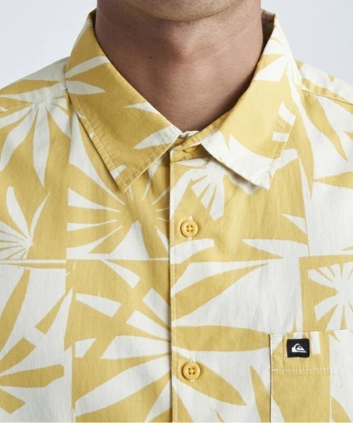 Quiksilver（クイックシルバー）の「APERO ORGANIC CLASSI/クイックシルバー半袖総柄シャツ（シャツ/ブラウス・メンズ・オレンジ/ブラウン/ブルー/ブルー系その他/ブルー系その他2/イエロー・MEDIUM/X-LARGE/LARGE/SMALL）」の17枚目の写真