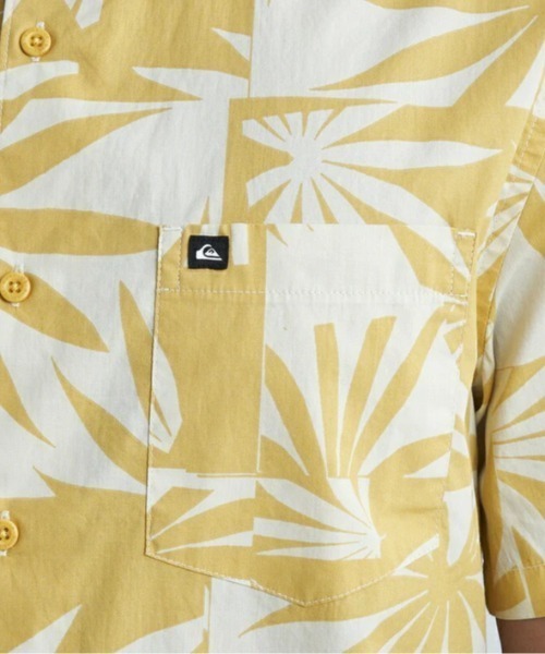 Quiksilver（クイックシルバー）の「APERO ORGANIC CLASSI/クイックシルバー半袖総柄シャツ（シャツ/ブラウス・メンズ・オレンジ/ブラウン/ブルー/ブルー系その他/ブルー系その他2/イエロー・MEDIUM/X-LARGE/LARGE/SMALL）」の18枚目の写真