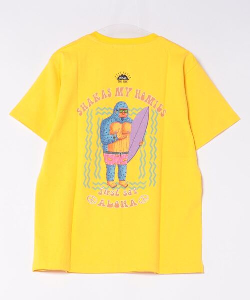 MULGA（モルガ）の「MULGA THE LIFE アニマルTシャツ（Tシャツ/カットソー・レディース・ベージュ/カーキ/イエロー/チャコール/ホワイト/ブラック/ライトベージュ/フレッシュイエロー・FREE）」の12枚目の写真