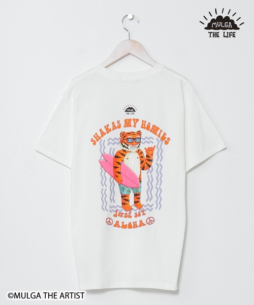 MULGA ライオンデザイン Tシャツ ホワイト L MULGA ライオンデザイン Tシャツ ホワイト M - メルカリ