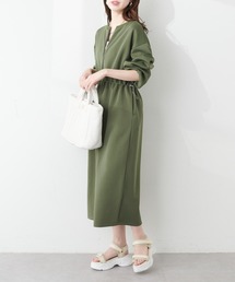 natural couture（ナチュラルクチュール）の「【mamamo】ジャージドロストワンピース（ワンピース・レディース）」