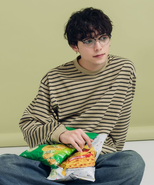 MUHET（ミュエータ）の「ロゴ刺繍ロンT（Tシャツ/カットソー・レディース・ブラック/オフホワイト/チャコールグレー/ベージュ・MEDIUM/X-LARGE）」の11枚目の写真