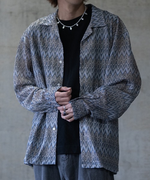 【セール】【i】バルファレース ルーズシルエット オープンカラーシャツ（シャツ/ブラウス）｜JOHN'S CLOSET（ジョンズクローゼット） 5,456円