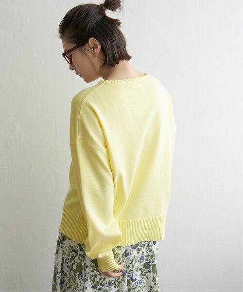 LBC(エルビーシー)の「ドロップショルダーニット(ニット/セーター・レディース・ブルー/ホワイト/イエロー/ベージュ・M)」の15枚目の写真