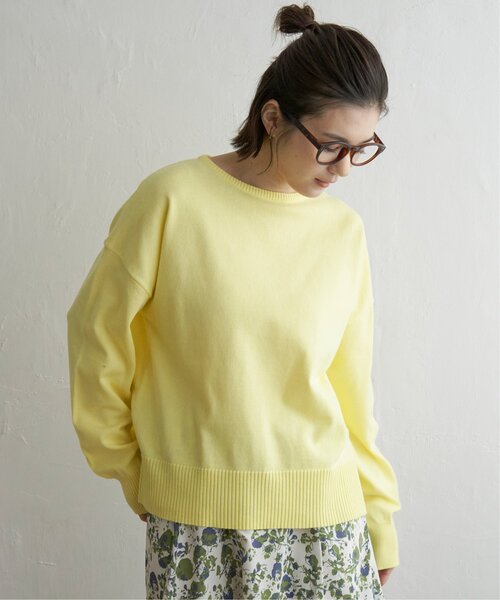 LBC(エルビーシー)の「ドロップショルダーニット(ニット/セーター・レディース・ブルー/ホワイト/イエロー/ベージュ・M)」の16枚目の写真