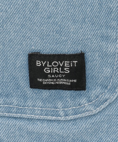by LOVEiT（バイラビット）の「デニムビスチェ（キャミソール・キッズ・サックスブルー/ブラック・130cm/120cm/150cm/140cm/160cm）」の7枚目の写真