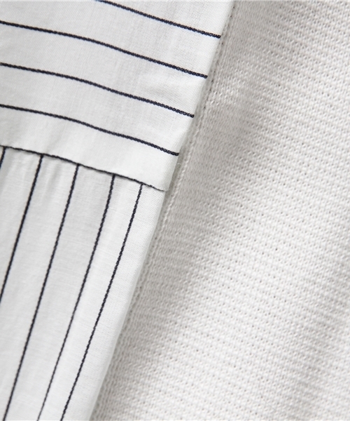 robbem（ロベム）の「【robbem】ストライプMixプルオーバー（Tシャツ/カットソー・レディース・オフホワイト・FREE）」の4枚目の写真