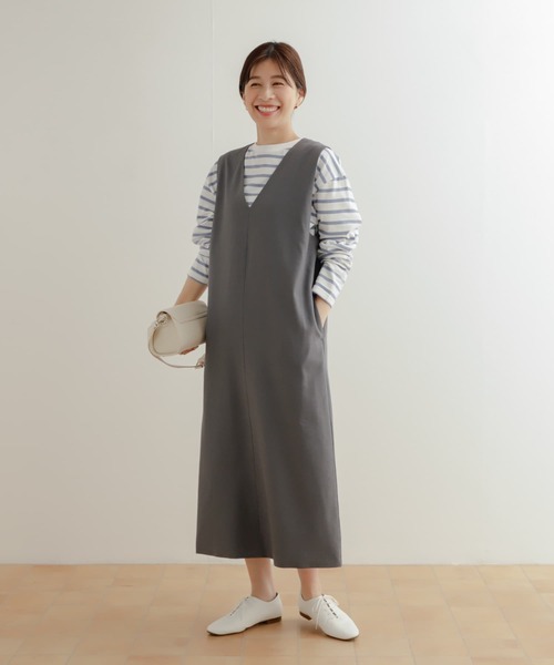 URBAN RESEARCH DOORS(アーバンリサーチドアーズ)の「ボーダーワイドプルオーバー(Tシャツ/カットソー・レディース・ブルー/ピンク/ミント/ネイビー・MEDIUM)」の17枚目の写真