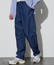 Firsthand/ファーストハンド オゾン加工デニムスラックス / タックテーパードデニムスラックス