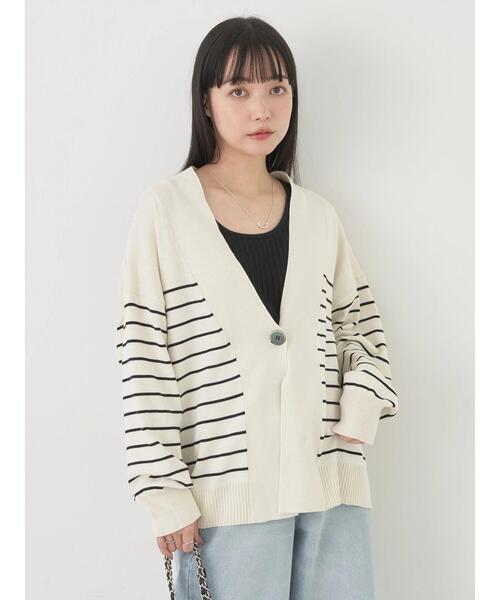 earth music&ecology（アースミュージックアンドエコロジー）の「UVカット加工BIGカーディガン（カーディガン/ボレロ・レディース・オフホワイト/ブルー/その他9/ライトグレー系2/ピンク・FREE）」の12枚目の写真
