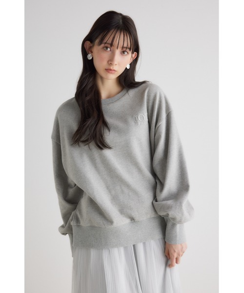 rienda(リエンダ)の「メッセージロゴスウェットトップス 春服(スウェット・レディース・ブラック/ライトピンク/チャコールグレー/ホワイト・FREE)」の3枚目の写真