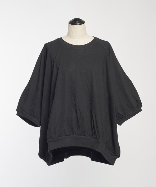 gomme（ゴム）の「24/-天竺 ギャザーT（Tシャツ/カットソー）」 - WEAR
