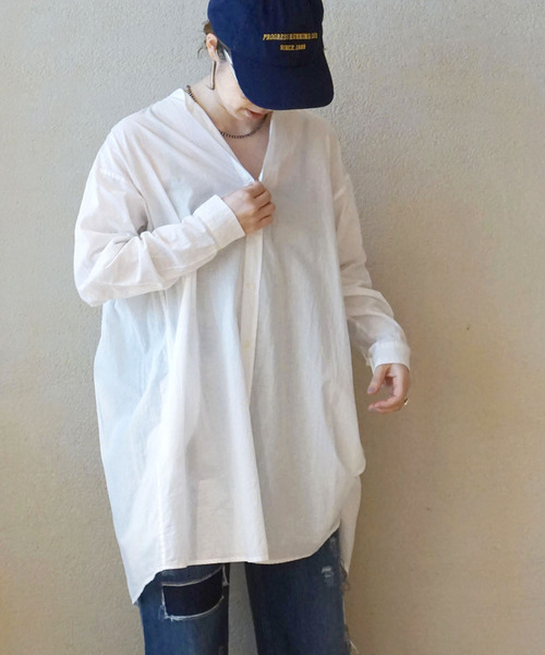journal  standard luxe キャンブリック スタンドシャツ JOURNAL STANDARD LUXE（ジャーナルスタンダード ラックス）の