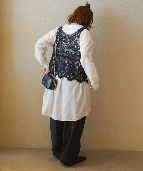 journal standard luxe◆キャンブリック スタンドシャツ JOURNAL STANDARD LUXE（ジャーナルスタンダード ラックス）の