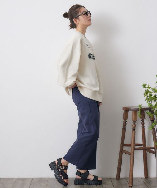 RETRO GIRL（レトロガール）の「ユニフォームトレーナー（Tシャツ/カットソー・レディース・ダークグレー/ダークブルー/ナチュラル・FREE）」の5枚目の写真