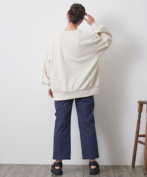 RETRO GIRL（レトロガール）の「ユニフォームトレーナー（Tシャツ/カットソー・レディース・ダークグレー/ダークブルー/ナチュラル・FREE）」の7枚目の写真