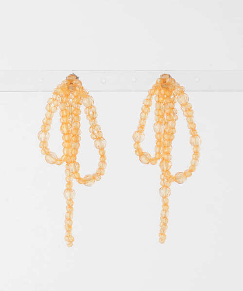 KBF（ケイビーエフ）の「リボンビーズピアス（ピアス（両耳用）・レディース・クリア/オレンジ・ONE）」の8枚目の写真